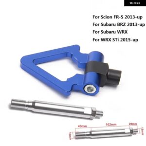 スバル 車ビレットアルミネジ式フロントリア 自動牽引フックリングキット WRX/WRX BRZ EP-RTHLPH016 - Blue3