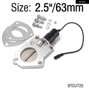 BMW 2インチ /2.25インチ/2.5インチ/2.75インチ/3インチ/3.5インチ 電気排気カットアウトリモートコントロールモーターキット E36 325 328 M3 HFM S52 M52 - 2.5 Inch