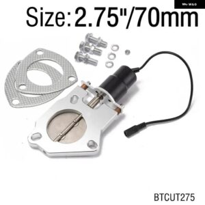 BMW 2インチ /2.25インチ/2.5インチ/2.75インチ/3インチ/3.5インチ 電気排気カットアウトリモートコントロールモーターキット E36 325 328 M3 HFM S52 M52 - 2.75 Inch