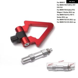 BMW スポーツカー牽引フック レーシング 牽引バー自動トレーラーリング F30 F10 F11 F07 F25 X3 F15 X5 ユーロスタイル EP-RTHLPH015 - Triangle Red