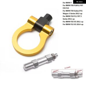 BMW スポーツカー牽引フック レーシング 牽引バー自動トレーラーリング F30 F10 F11 F07 F25 X3 F15 X5 ユーロスタイル EP-RTHLPH015 - Circular Gold