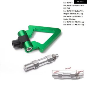 BMW スポーツカー牽引フック レーシング 牽引バー自動トレーラーリング F30 F10 F11 F07 F25 X3 F15 X5 ユーロスタイル EP-RTHLPH015 - Triangle Green