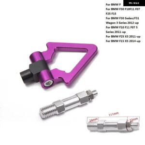 BMW スポーツカー牽引フック レーシング 牽引バー自動トレーラーリング F30 F10 F11 F07 F25 X3 F15 X5 ユーロスタイル EP-RTHLPH015 - Triangle Purple