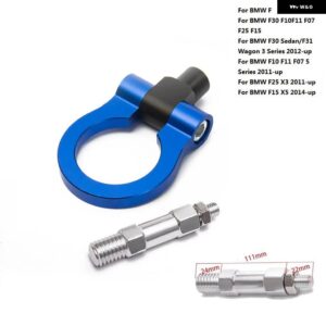 BMW スポーツカー牽引フック レーシング 牽引バー自動トレーラーリング F30 F10 F11 F07 F25 X3 F15 X5 ユーロスタイル EP-RTHLPH015 - Circular Blue