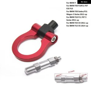 BMW スポーツカー牽引フック レーシング 牽引バー自動トレーラーリング F30 F10 F11 F07 F25 X3 F15 X5 ユーロスタイル EP-RTHLPH015 - Circular Red