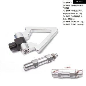 BMW スポーツカー牽引フック レーシング 牽引バー自動トレーラーリング F30 F10 F11 F07 F25 X3 F15 X5 ユーロスタイル EP-RTHLPH015 - Triangle Silver