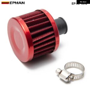 BMW 1PC 汎用 フローエアフィルター 51*51*40 ネック: 11MM 吸気フィルター E30 3シリーズ EP-AF1616-1P - Red