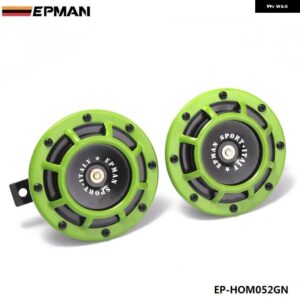 アウディ BMW 1ペア 12V 110DB 汎用 グリルマウントツインスーパートーン電気 ホーン VW ホンダ 車 EP-HOM052 - Green