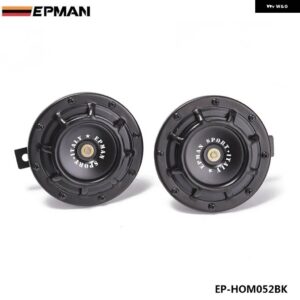アウディ BMW 1ペア 12V 110DB 汎用 グリルマウントツインスーパートーン電気 ホーン VW ホンダ 車 EP-HOM052 - black