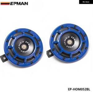 アウディ BMW 1ペア 12V 110DB 汎用 グリルマウントツインスーパートーン電気 ホーン VW ホンダ 車 EP-HOM052 - Blue