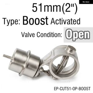 BMW ブースト活性化 エキゾースト カットアウト/ダンプ 51MM /60MM /63MM /70MM /76MM オープンスタイル圧力: 約 1 BAR E60 - 51mm