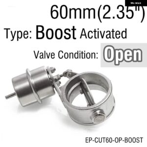 BMW ブースト活性化 エキゾースト カットアウト/ダンプ 51MM /60MM /63MM /70MM /76MM オープンスタイル圧力: 約 1 BAR E60 - 60mm