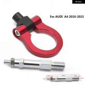 アウディ スポーツカー牽引フック レーシング 牽引バー自動トレーラーリング A4 2010-2015 ユーロスタイル EP-RTHLPH018 - red