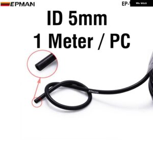 BMW ブラック シリコン 真空ホース パイプ 高性能チューブ 1メートル E39 5シリーズ改築 ID: 3MM 4MM 5MM 6MM EP-VS-4-1M - 5mm