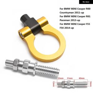 BMW スポーツ CNC ビレットアルミフロント/リア欧州車牽引フック ミニ R60 R61 11UP ユーロスタイル EP-RTHLPH012 - Glod