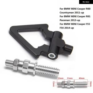 BMW スポーツ CNC ビレットアルミフロント/リア欧州車牽引フック ミニ R60 R61 11UP ユーロスタイル EP-RTHLPH012 - black4