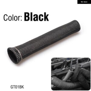 アウディ チタンバルカン溶岩プロテクタースリーブスパークプラグワイヤー ブーツ 1CYL VW パサート A4 B6 2001-2007 EP-GT01 - black