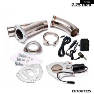 BMW 2インチ 2.25インチ 2.5インチ 2.75インチ 3インチ 排気カットアウト電動ダンプ Y パイプ キャットバックキャットバック ターボ バイパス E46 EP-CUTOUT - 2.25 Inch