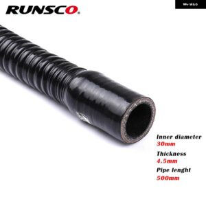 BMW ID 30 32 34 36 38 40MM シリコーン フレキシブルホース ラジエーター チューブ吸気高圧ゴムジョイナーパイプ - Black ID 30mm