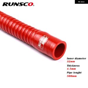 BMW ID 30 32 34 36 38 40MM シリコーン フレキシブルホース ラジエーター チューブ吸気高圧ゴムジョイナーパイプ - Red ID 32mm