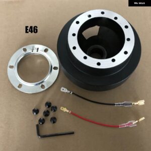 BMW E30 E36 E46 ステアリングホイール ハブアダプタースナップオフボスキット クイックリリースセット 3シリーズ E46 1999-2006 320I 325I 328I M3 - RS551-E46