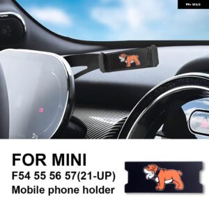 BMW 車携帯電話ホルダー ミニクーパー F54 F55 F56 F57 インテリア 360 °回転 合金 ABS - BUllDOG
