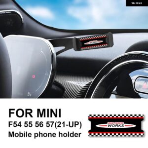 BMW 車携帯電話ホルダー ミニクーパー F54 F55 F56 F57 インテリア 360 °回転 合金 ABS - JCW
