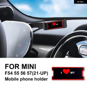 BMW 車携帯電話ホルダー ミニクーパー F54 F55 F56 F57 インテリア 360 °回転 合金 ABS - I lOVE My Mini