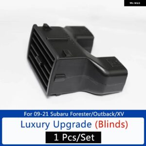 スバル 車リアエアコンアウトレット延長チューブブラインド フォレスターアウトバック XV 2009-2021 - Blinds Black 1Pcs