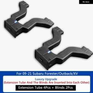 スバル 車リアエアコンアウトレット延長チューブブラインド フォレスターアウトバック XV 2009-2021 - Blinds Tube 6Pcs