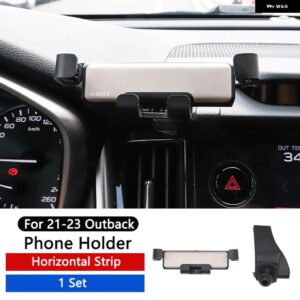 スバル 電話ホルダー 中央エアベント マウントスタンド GPS 電動携帯ブラケットサポート アウトバック 2021-2023 - Horizontal Type