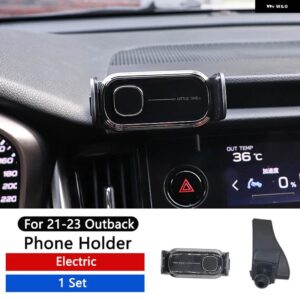 スバル 電話ホルダー 中央エアベント マウントスタンド GPS 電動携帯ブラケットサポート アウトバック 2021-2023 - Electric Black