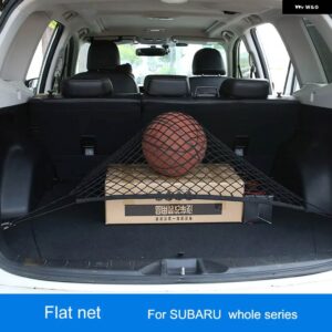 スバル ナイロン車バックリア トランク 収納メッシュバッグ オーガナイザーネットオート フォレスターアウトバックレガシィ XV 2013-201 - Plain Net