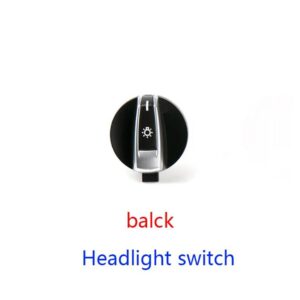 BMW ヘッドライト スイッチ ボタン ライトコントロールパネル フォグライト スイッチ 5シリーズ 7シリーズ X3 X4 F02 F10 F18 F07 F06 F25 F26 - black