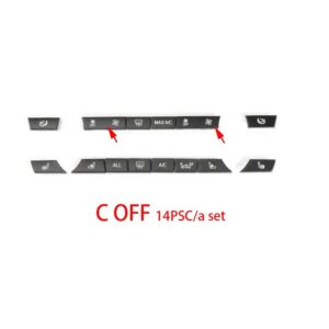 BMW コンソール ダッシュエアコンボタン キーキャップの交換 5 6 7シリーズ X5 X6 F10 F18 F06 F12 F01 F02 F15 F16 520 523 - C OFF