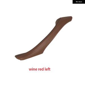 BMW LHD RHD レザー インテリア ドアプルハンドル アセンブリ 5シリーズ F10 F11 F18 520I 523I 525I 528I 535I用 - Wine Red Left