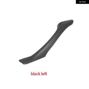 BMW LHD RHD レザー インテリア ドアプルハンドル アセンブリ 5シリーズ F10 F11 F18 520I 523I 525I 528I 535I用 - BLACK LEFT