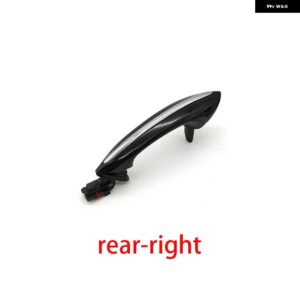 BMW ブラックホワイト車 外装 快適アクセスドアハンドル 5 7シリーズ F01 F02 F06 F10 520D 520I 525D 528I 530D 530I 51217231931 - Rear Right Black