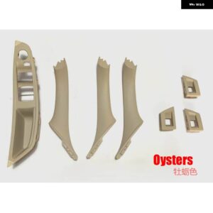 BMW 左ハンドル LHD 5シリーズ F10 F11 黒車内 インナードア ハンドルパネル プルトリム カバー - oysters -7PCS