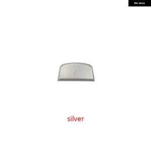 ランドローバー ギアシフト レバークローム P ボタン カバー ギアチェンジ蓋リリースボタン キーカバー レンジローバー ジャガー F-TYPE - Silver