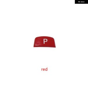 ランドローバー ギアシフト レバークローム P ボタン カバー ギアチェンジ蓋リリースボタン キーカバー レンジローバー ジャガー F-TYPE - red