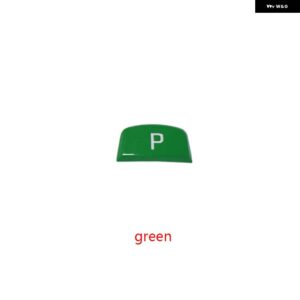 ランドローバー ギアシフト レバークローム P ボタン カバー ギアチェンジ蓋リリースボタン キーカバー レンジローバー ジャガー F-TYPE - Green
