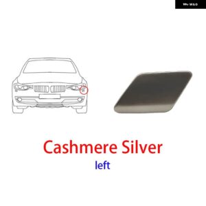 BMW フロントバンパー ヘッドライト ウォッシャースプレーノズルジェットカバー キャップ 3シリーズ F30 F31 F35 51117293031 - Silver-Left