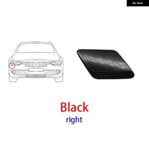 BMW フロントバンパー ヘッドライト ウォッシャースプレーノズルジェットカバー キャップ 3シリーズ F30 F31 F35 51117293031 - BLACK RIGHT