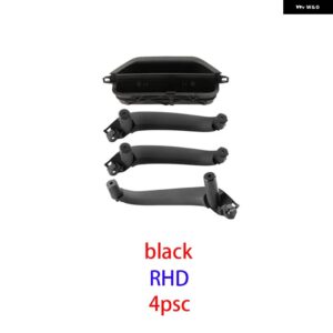 BMW 4個 LHD/RHD X3 X4 F25 F26 2011 2012 2013-2016 フルセット インテリア ドアハンドルパネル トリム カバー 51417250307 51419209213 - RHD Black