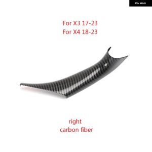 BMW カースタイリング右左 インナードア パネル ハンドルプルトリム カバー オート インテリア X3 G01 G08 X4 G02 51419109611 - left carbon fiber2