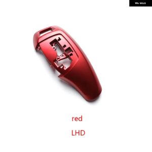 BMW LHD RHD ABS カーボン ギアシフト レバーノブカバー F20 F22 F30 F35 F32 F36 F10 F18 F07 F06 F01 F02 X3 X4 F25 F16 - LHD red