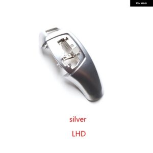 BMW LHD RHD ABS カーボン ギアシフト レバーノブカバー F20 F22 F30 F35 F32 F36 F10 F18 F07 F06 F01 F02 X3 X4 F25 F16 - LHD-Silver