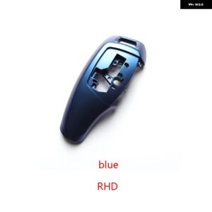 BMW LHD RHD ABS カーボン ギアシフト レバーノブカバー F20 F22 F30 F35 F32 F36 F10 F18 F07 F06 F01 F02 X3 X4 F25 F16 - RHD Blue