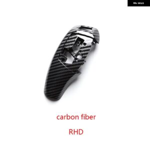 BMW LHD RHD ABS カーボン ギアシフト レバーノブカバー F20 F22 F30 F35 F32 F36 F10 F18 F07 F06 F01 F02 X3 X4 F25 F16 - RHD-Carbon Fiber